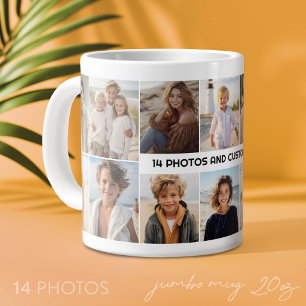 Grande Tasse Grille de collage photo 14 - Texte central moderne