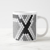 Grande Tasse Gris de serpent, blanc et noir (Droite)