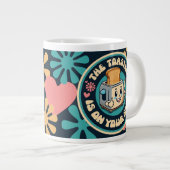 Grande Tasse Groovy hippie toaster thumbs up optimism (Devant droit)