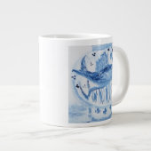Grande Tasse Gros grenouilles à gingembre bleu et blanc (Devant droit)
