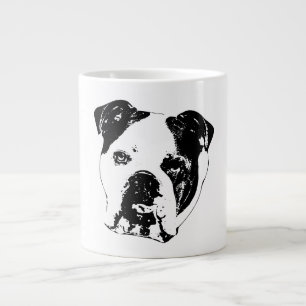 Grande Tasse Gros plan de Bulldog Noel