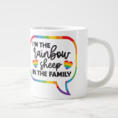 Grande Tasse Grosse Musique de mouton arc-en-ciel (Droite)