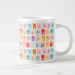 Grande Tasse Grunge Tooth Motif