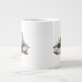 Grande Tasse Hadrosaurus Se Détendre Dans Un Jacuzzi. (Devant)
