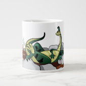 Grande Tasse Hadrosaurus Se Détendre Dans Un Jacuzzi. (Devant)