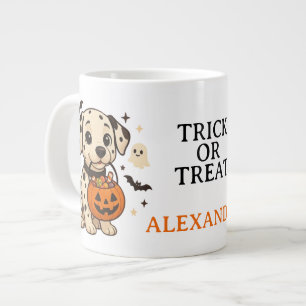 Grande Tasse Halloween Chien Dalmatien Trick ou traitement