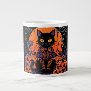 Grande Tasse Halloween,Le rôdeur du champ de citrouilles,Chat n