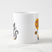Grande Tasse halloween pompon chat (Devant)