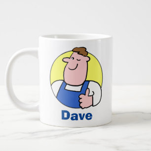Grande Tasse Handyman Tradesman avec nom