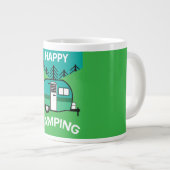 Grande Tasse Happy Campers | Caravaner | Camper Thlow Pillow Mu (Devant droit)