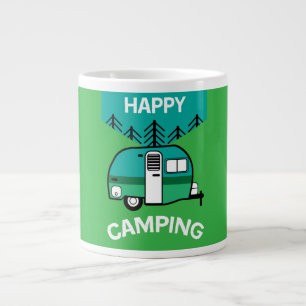 Grande Tasse Happy Campers   Caravaner   Camper Thlow Pillow Mu