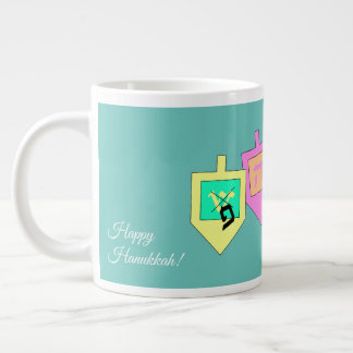 Grande Tasse Happy Hanoukka anglais hébreu