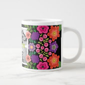 Grande Tasse Happy Mother's Day Photo Collage - Fleurs Filles (Droite)