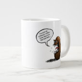 Grande Tasse Haricot de café effrayant (Devant droit)