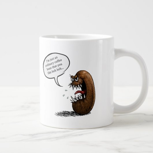 Grande Tasse Haricot de café effrayant (Droite)