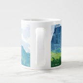 Grande Tasse HARRY POTTER™ Dominant le CHÂTEAU DE PEEZANCE™ (Dos)