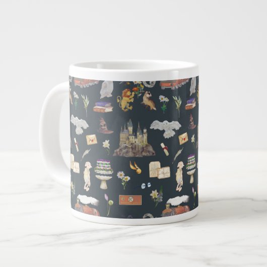 Grande Tasse HARRY POTTER™ | Motif icônes (Devant gauche)