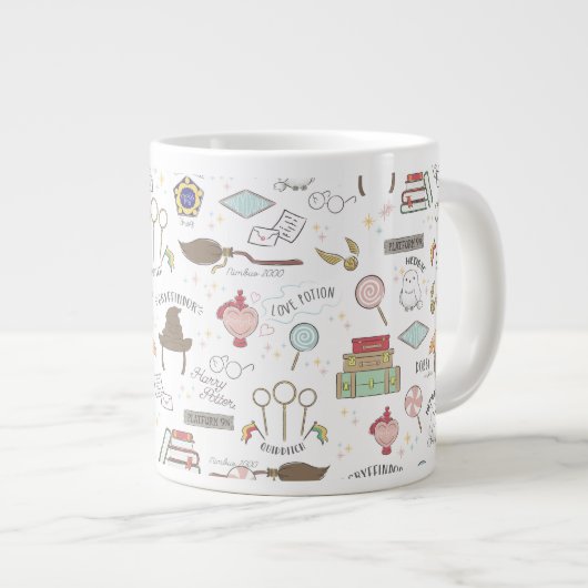 Grande Tasse HARRY POTTER™ Tiny Magic Pattern (Devant droit)