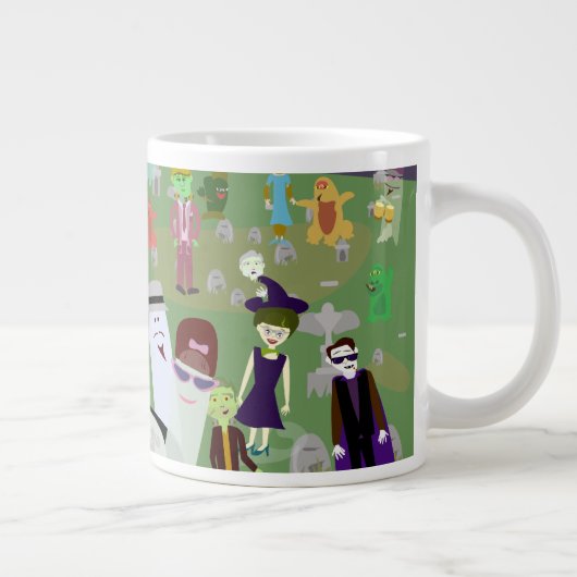 Grande Tasse Haunted Halloween Graveyard Party (Droite)
