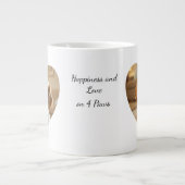 Grande Tasse Heart-Shaped Dog Design – “Happiness on Four Paws” (Devant)