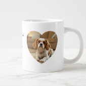 Grande Tasse Heart-Shaped Dog Design – “Happiness on Four Paws” (Droite)