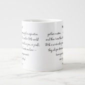 Grande Tasse Heart Words Explaining and Artist Whimsical Art (Devant)