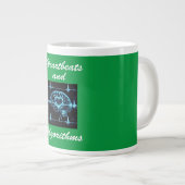 Grande Tasse "Heartbeats and Algorithmes" amour futuriste (Devant droit)