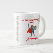 Grande Tasse Hébreux 13:6 Affirmation audacieuse Sans crainte J (Devant droit)