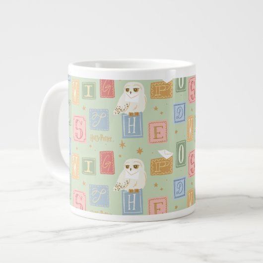 Grande Tasse Hedwig Post Letter Block Pattern (Devant gauche)