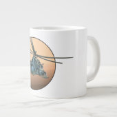 Grande Tasse Hélicoptère de dessin (Devant droit)