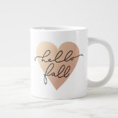 Grande Tasse Hello Fall Love Heart (Droite)