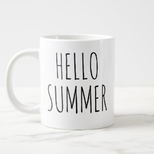 Grande Tasse "Hello Summer" Simple Farmhouse moderne
