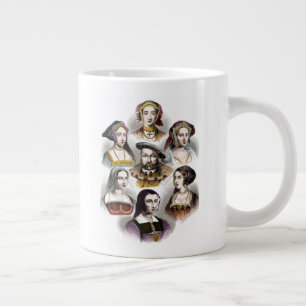 Grande Tasse Henri VIII d'Angleterre  Ses six femmes