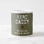 Grande Tasse Hero Daddy Father`s Day 2 Photo Collage (Devant)