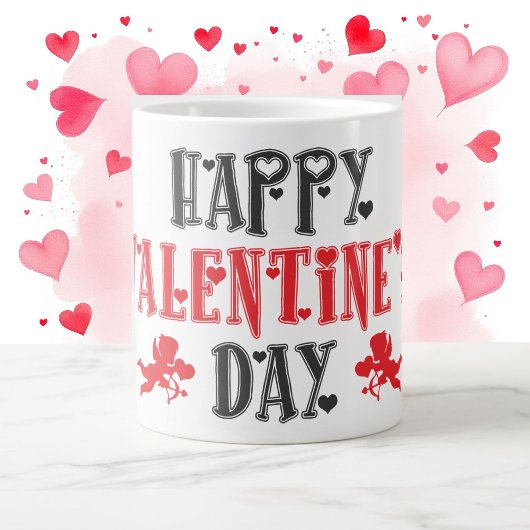 Grande Tasse Heureuse Sainte-Valentin Souvenirs doux de premier