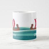 Grande Tasse Heureux Viking Ship (Devant)
