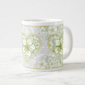 Grande Tasse Hibiscus & dentelle BLANC (Devant droit)