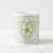 Grande Tasse Hibiscus & dentelle BLANC (Devant)