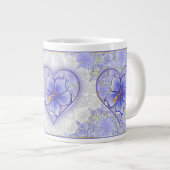Grande Tasse Hibiscus & dentelle BLEU (Devant droit)