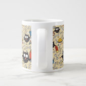 Grande Tasse Hibou avec le motif de viande (Dos)