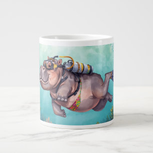 Grande Tasse Hippopotame en plongée sous-marine