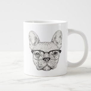Grande Tasse Hipster Bulldog