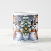 Grande Tasse Hiver Labrador Retriever Chien Chien Chien Snowman (Devant)