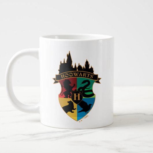 Grande Tasse HoGWARTS™ Castle Crest House Insigne de fierté (Gauche)