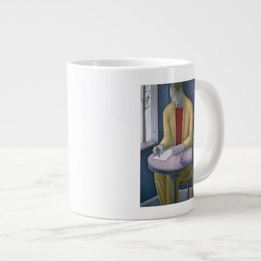 Grande Tasse Homme écrivant 2004 (Devant droit)