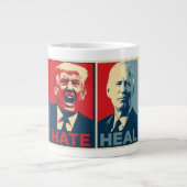 Grande Tasse Hope Hate Heal Grow Harris Walz Election 2024 (Devant)