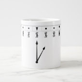 Grande Tasse Horloge Numérale Éthiopienne (Devant)