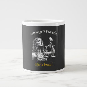 Grande Tasse Horoscope Sarcastique Libra - La vie est brutal