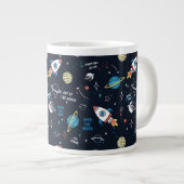 Grande Tasse Hors de ce Motif spatial mondial (Devant droit)