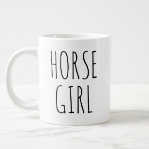 Grande Tasse "Horse Crazy" Simple Moderne Agritourisme